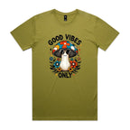 Good Vibes Only, Hippie Mushroom With Sunglasses - Mens T-shirt