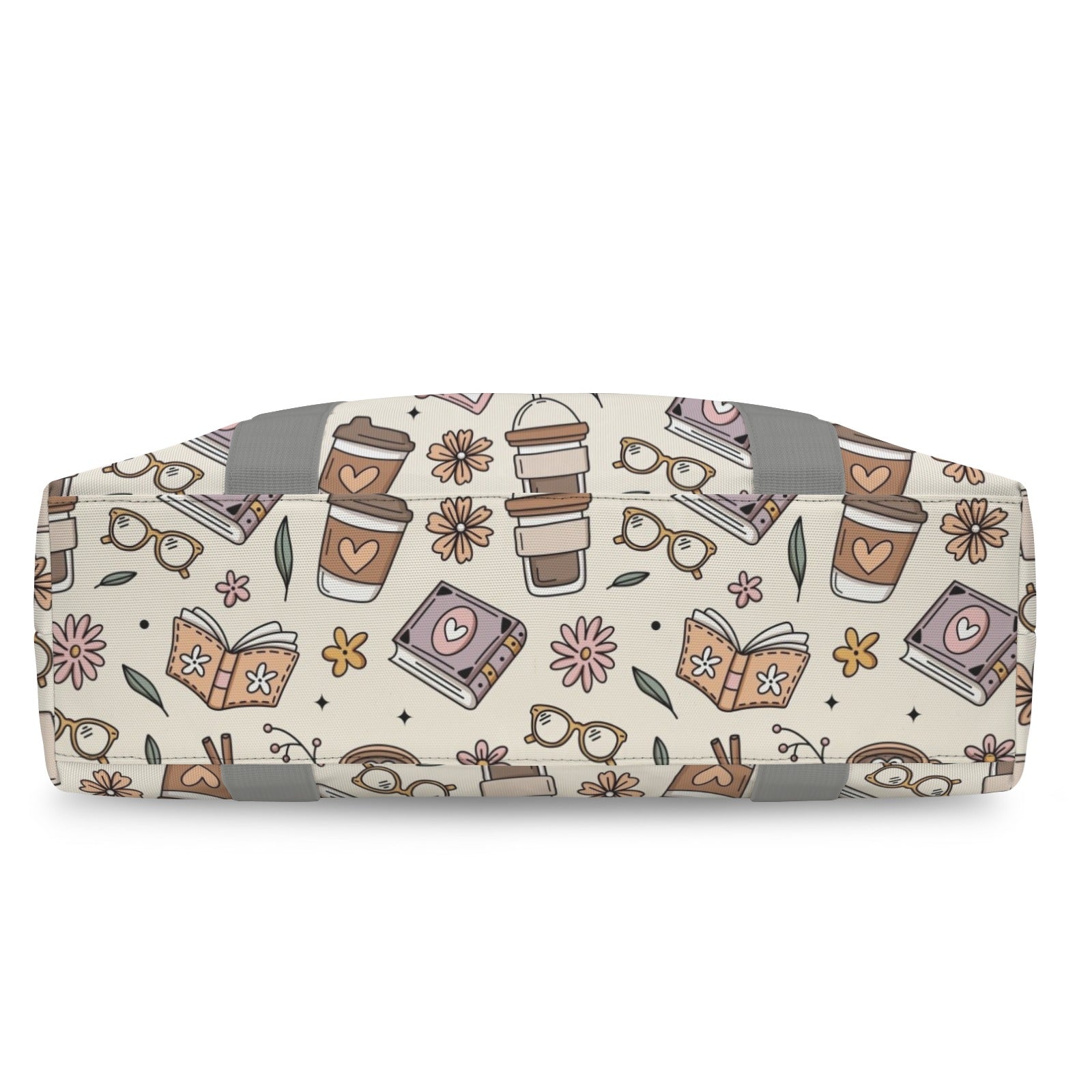 Books And Coffee Duffle Bag-Simple (Model 1715) Duffle Bag-Simple (1715)