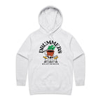 Drummers Plant The Beat - Womens Hoodie White Marle Womens Hoodie Music Printed In Australia