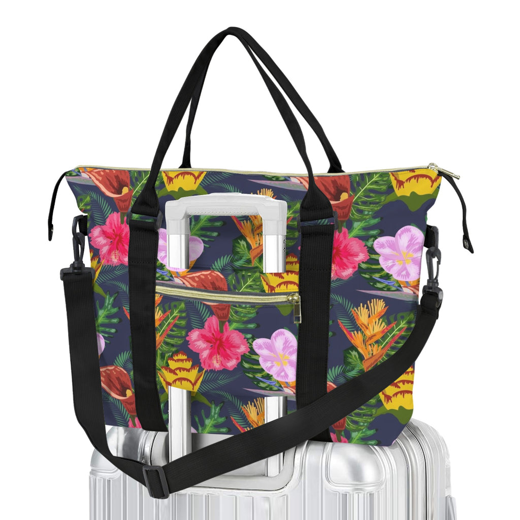 Tropical Floral Duffle Bag-Simple (Model 1715) One Size Duffle Bag-Simple (1715)