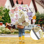 Cartoon Butterfly Kids Safe Round Corner Umbrella Kids Safe Round Corner Umbrella animal Printed Offshore