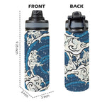 Waves - Insulated Water Bottle with Dual-Use Lid (18oz) Insulated Water Bottle with Dual-Use Lid (18oz) Printed Offshore Surf