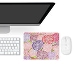 Abstract Roses Leather Mouse Pad Leather Mouse Pad Plants Printed Offshore