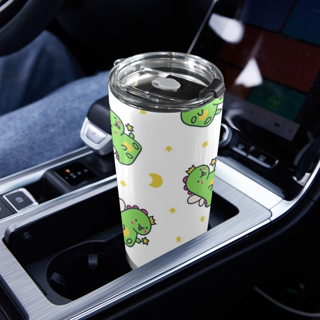 Dinosaur Fairy - 20oz Mobile Tumbler with Lid (Black Lock)