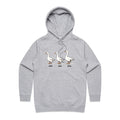 Duck Duck Goose Women's AS Colour Hoodie Grey Marle Womens Hoodie animal Printed In Australia