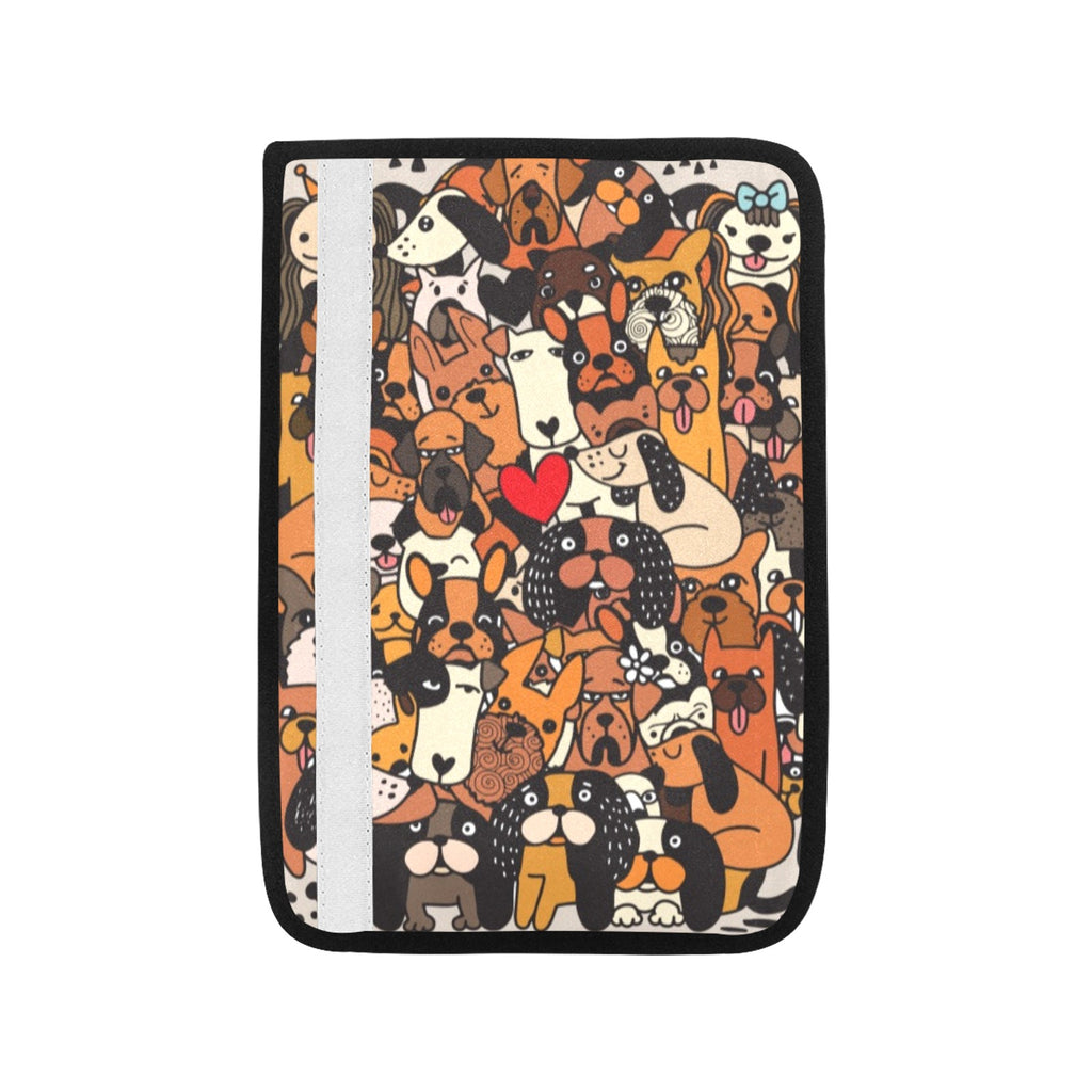 Dog Crowd Car Seat Belt Cover 7''x10'' (Pack of 2) Car Seat Belt Cover 7x10 (Pack of 2) animal Printed Offshore