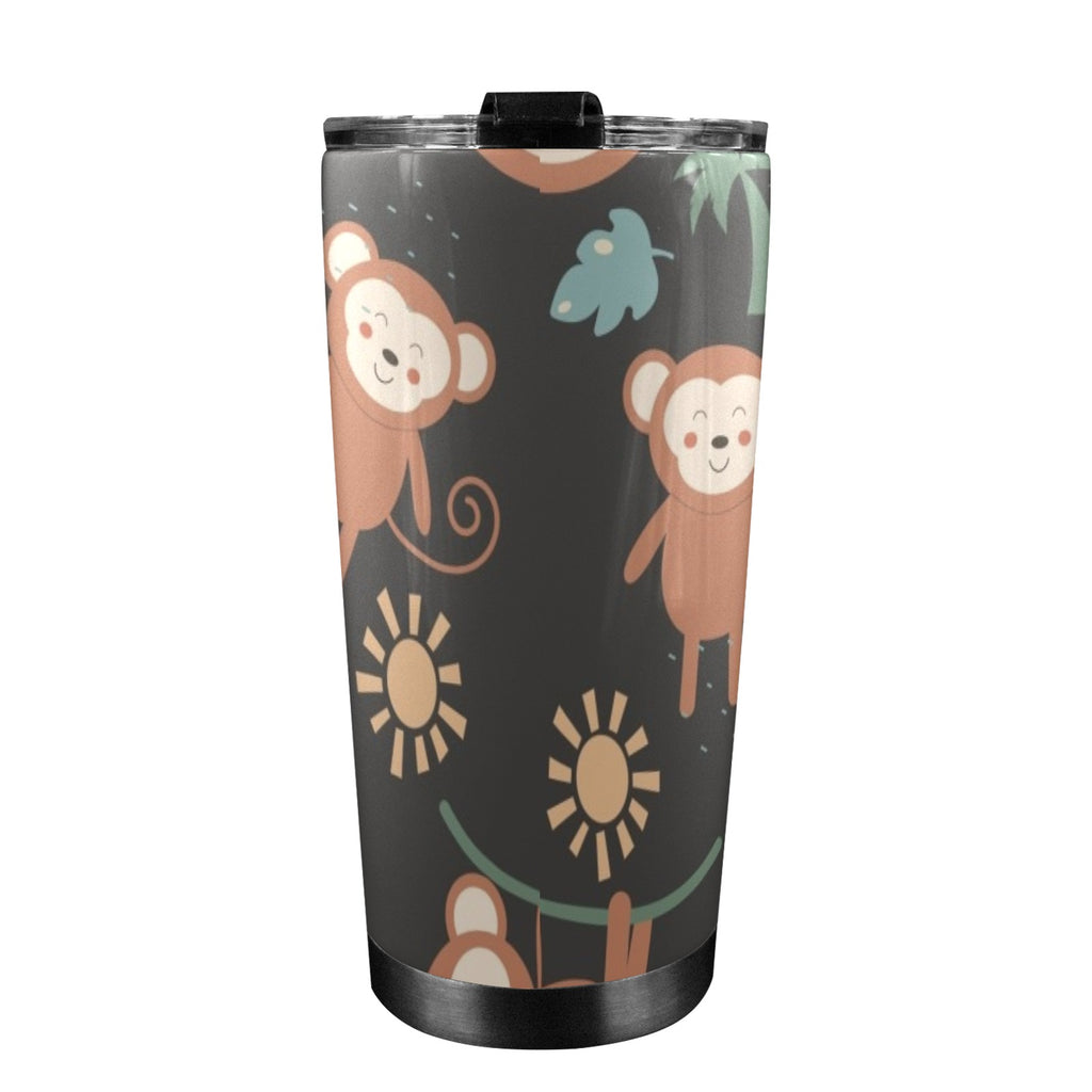 Monkey Swing - 20oz Mobile Tumbler with Lid (Black Lock)
