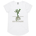 Square Roots, Maths Pun - Women's AS Colour Scoop Neck T-Shirt White Womens Scoop Neck T-shirt Maths Printed In Australia