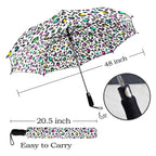 Animal Print In Colour - Semi-Automatic Foldable Umbrella (Model U12) Semi-Automatic Foldable Umbrella (U12)