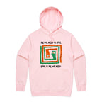 All We Need Is Love - Mens Hoodie Pink Mens Hoodie Love Printed In Australia