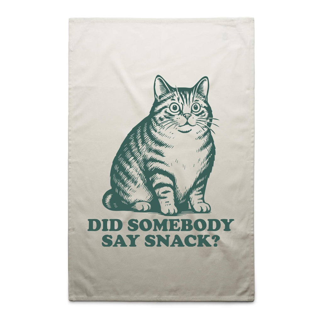 Cat, Did Somebody Say Snack? - AS Colour Tea Towel