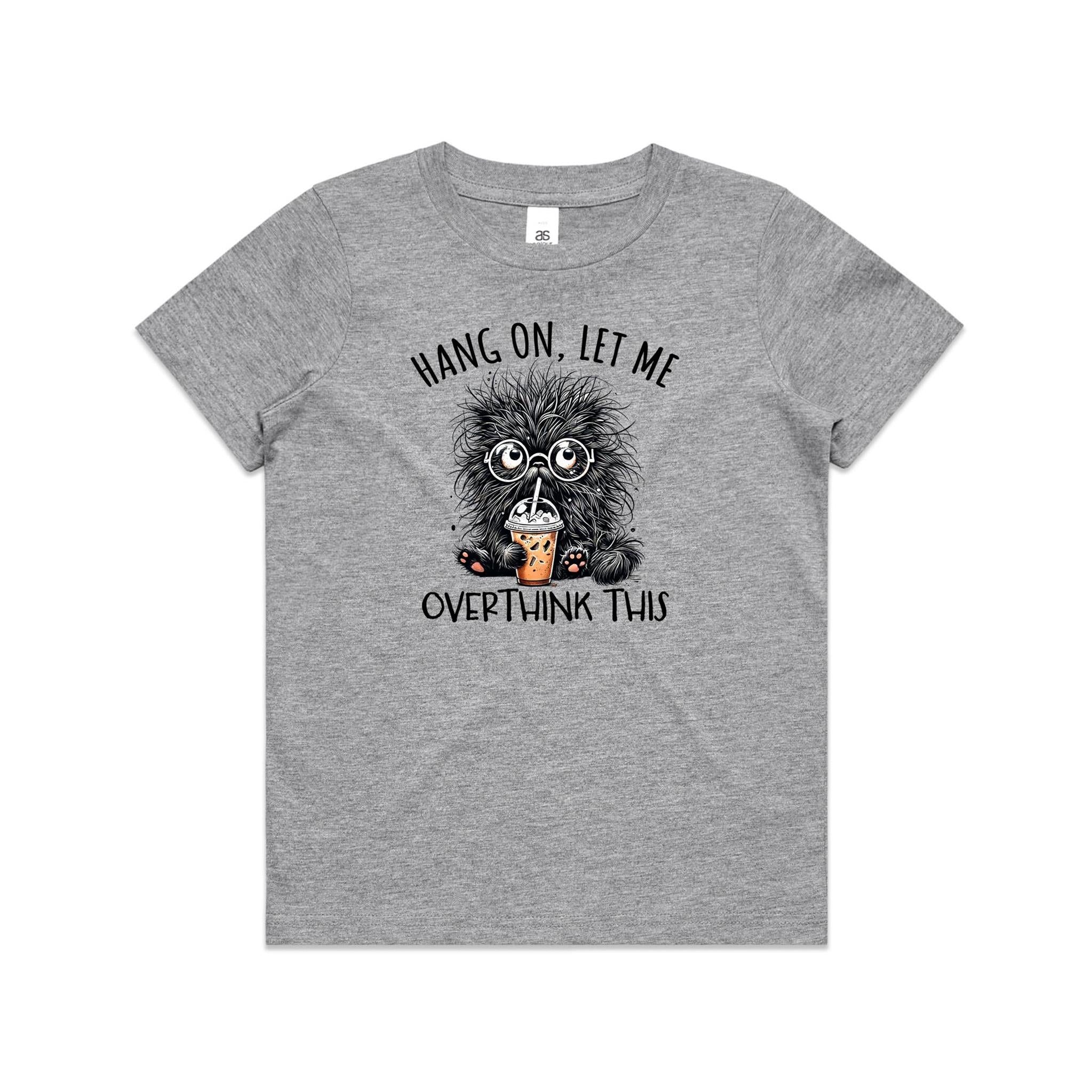 Frazzled Cat, Hang On Let Me Overthink This - Kids Youth T-shirt