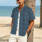 UFO's And Aliens Men's Crinkle Hawaiian Shirt