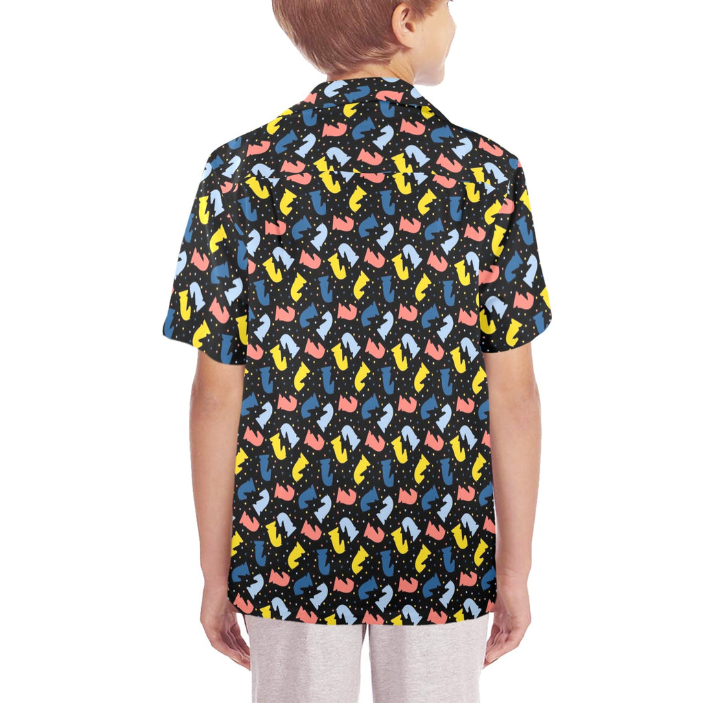 Colourful Chess Senior Kids Hawaiian Shirt