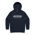 Are You Game, Chess - Womens Hoodie Navy Womens Hoodie Chess Games Printed In Australia