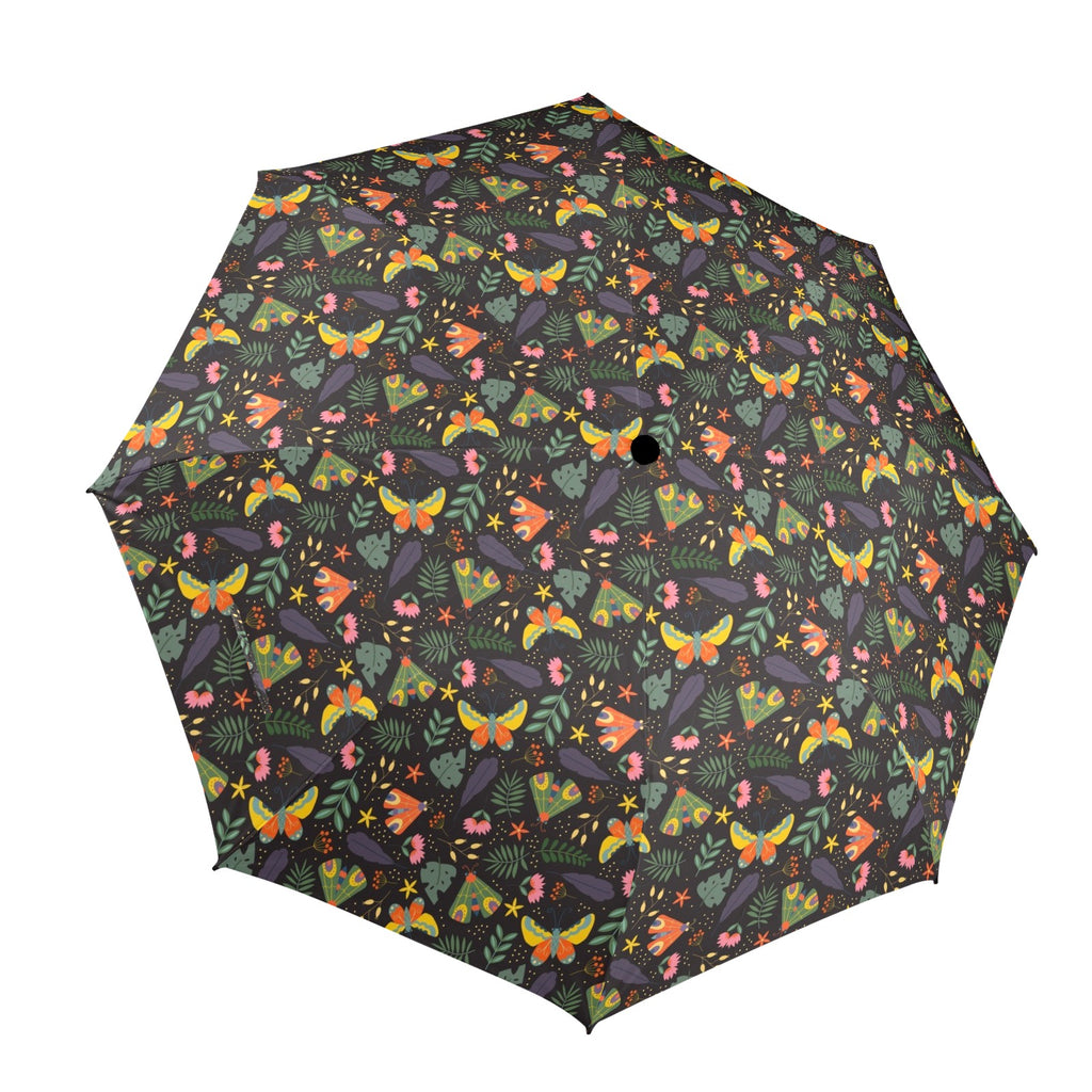 Dark Butterfly Umbrella One Size Umbrella Printed Offshore