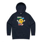 A Little Ray Of Sunshine - Womens Hoodie Navy Womens Hoodie Positivity Printed In Australia