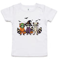 Halloween Raccoons AS Colour Baby T-shirt White Baby T-shirt Halloween Printed In Australia