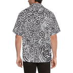Black And White - Mens Hawaiian Shirt