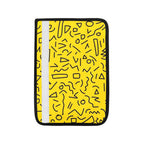 Black Squiggle On Yellow Car Seat Belt Cover 7''x10'' (Pack of 2) Car Seat Belt Cover 7x10 (Pack of 2) Printed Offshore