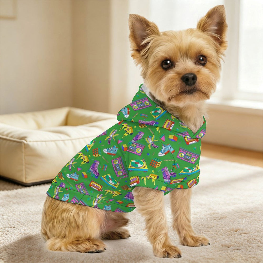 Bright 80's Pet Hoodie (Small Size)