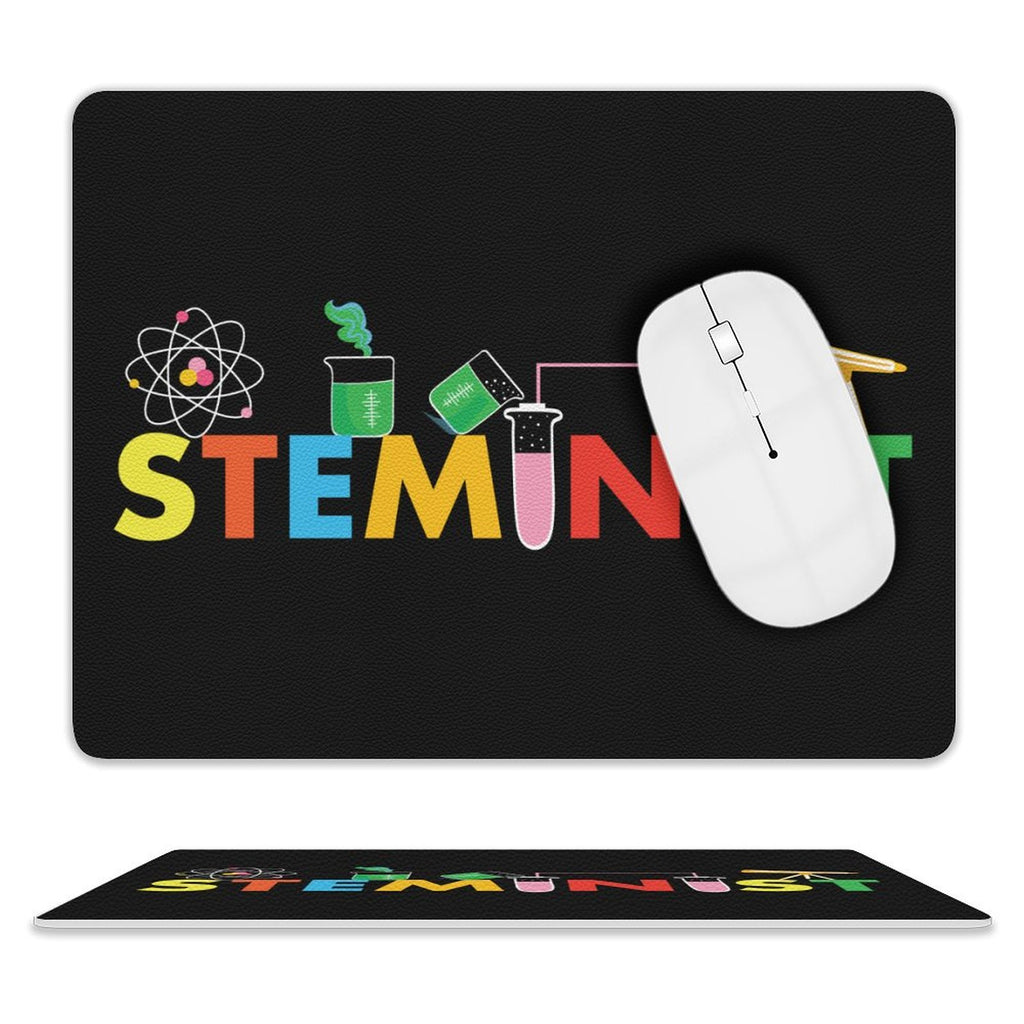 Steminist Leather Mouse Pad white One size Leather Mouse Pad Printed Offshore Science