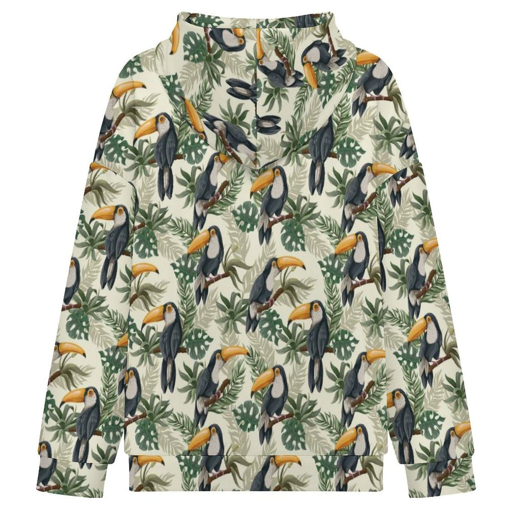 Toucan Jungle Women's Full-Zip Hoodie
