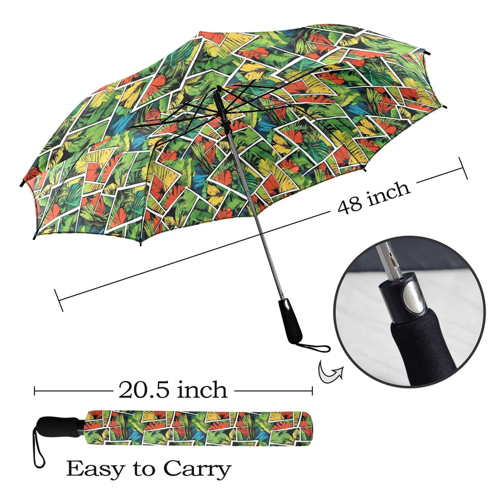 Tropical Comic Book Style Umbrella