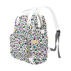 Animal Print In Colour - Multi-Function Backpack, Nappy / Diaper Bag