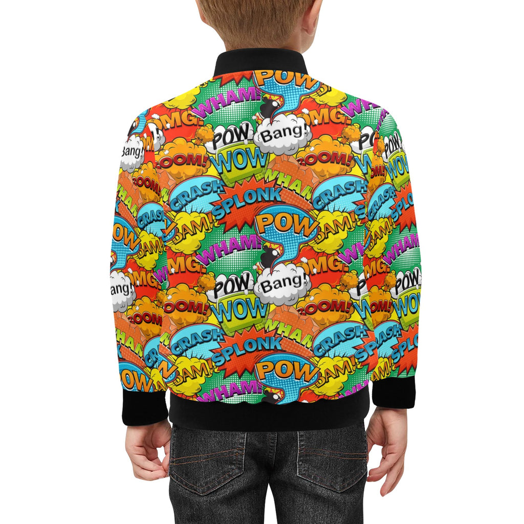Comic Book 2 Kids Bomber Jacket Kids Bomber Jacket comic Printed Offshore