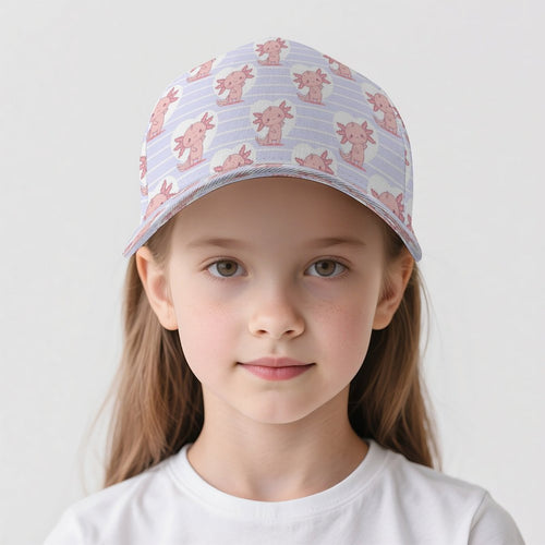Axolotl Love Kids Baseball Cap Kids Baseball Hat animal Printed Offshore