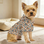 Whimsical Leaf Swirl Pet Hoodie (Small Size)