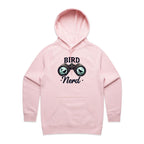 Bird Nerd - Womens Hoodie Pink Womens Hoodie animal Printed In Australia