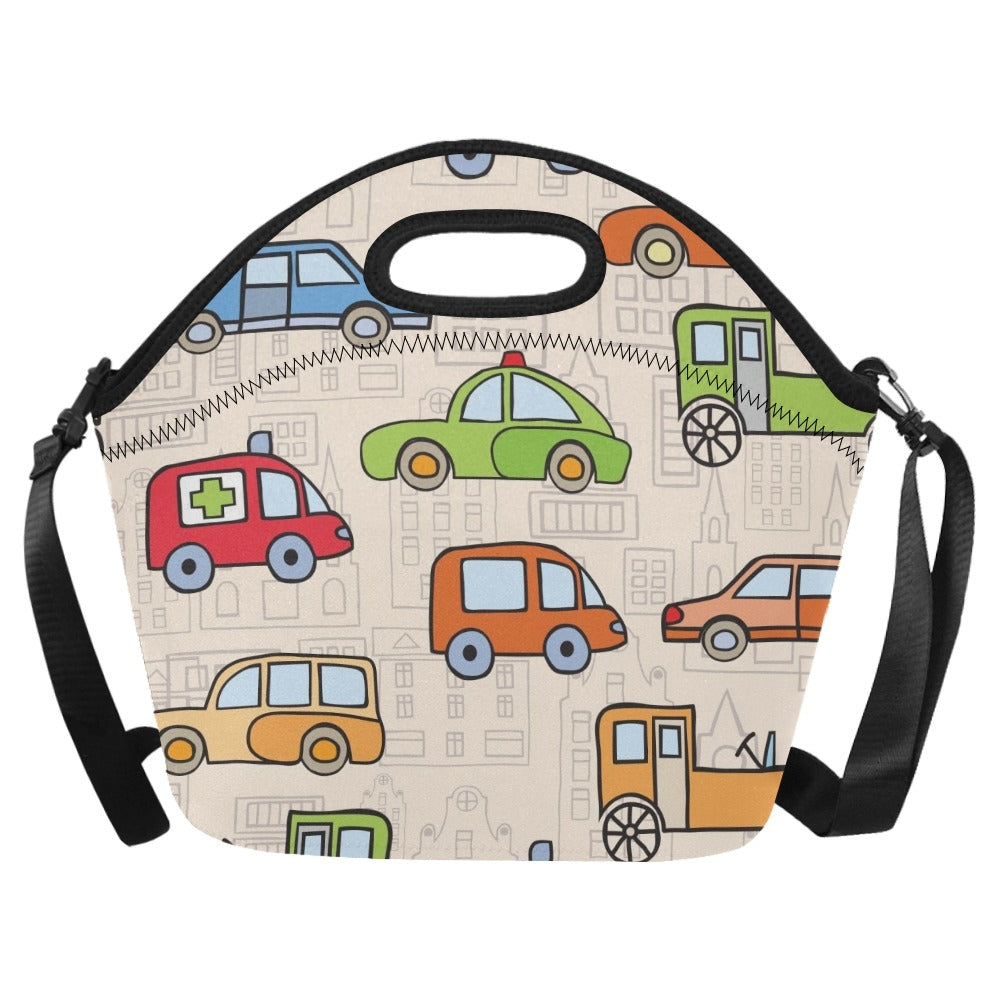 Kids Cars - Neoprene Lunch Bag One Size Neoprene Lunch Bag Printed Offshore