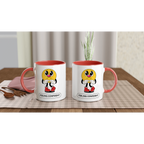 Personalised - Feeling Confident - White 11oz Ceramic Mug with Colour Inside Personalised 11oz Mug customise Globally Fulfilled personalise