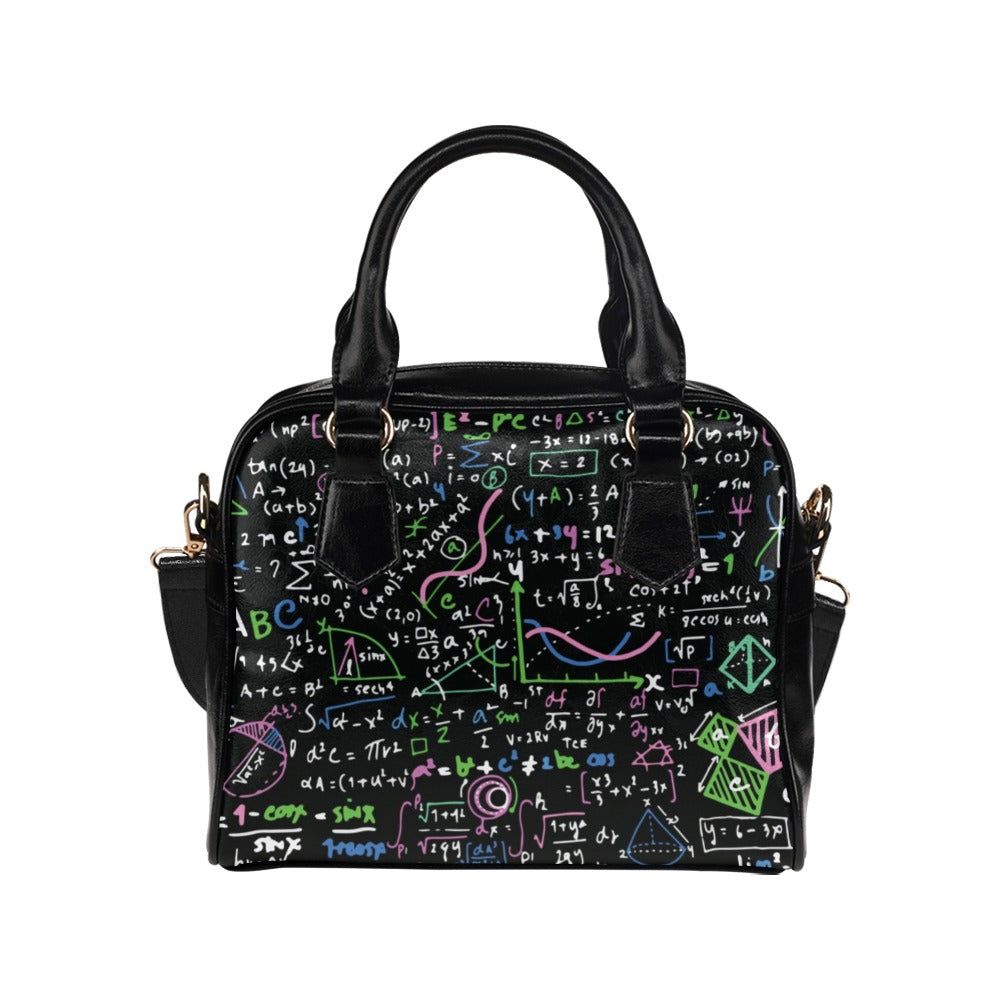Equations In Green And Pink - Shoulder Handbag (Model 1634) One size Shoulder Handbags (1634)