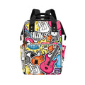 Sticker Music - Multi-Function Backpack, Nappy / Diaper Bag