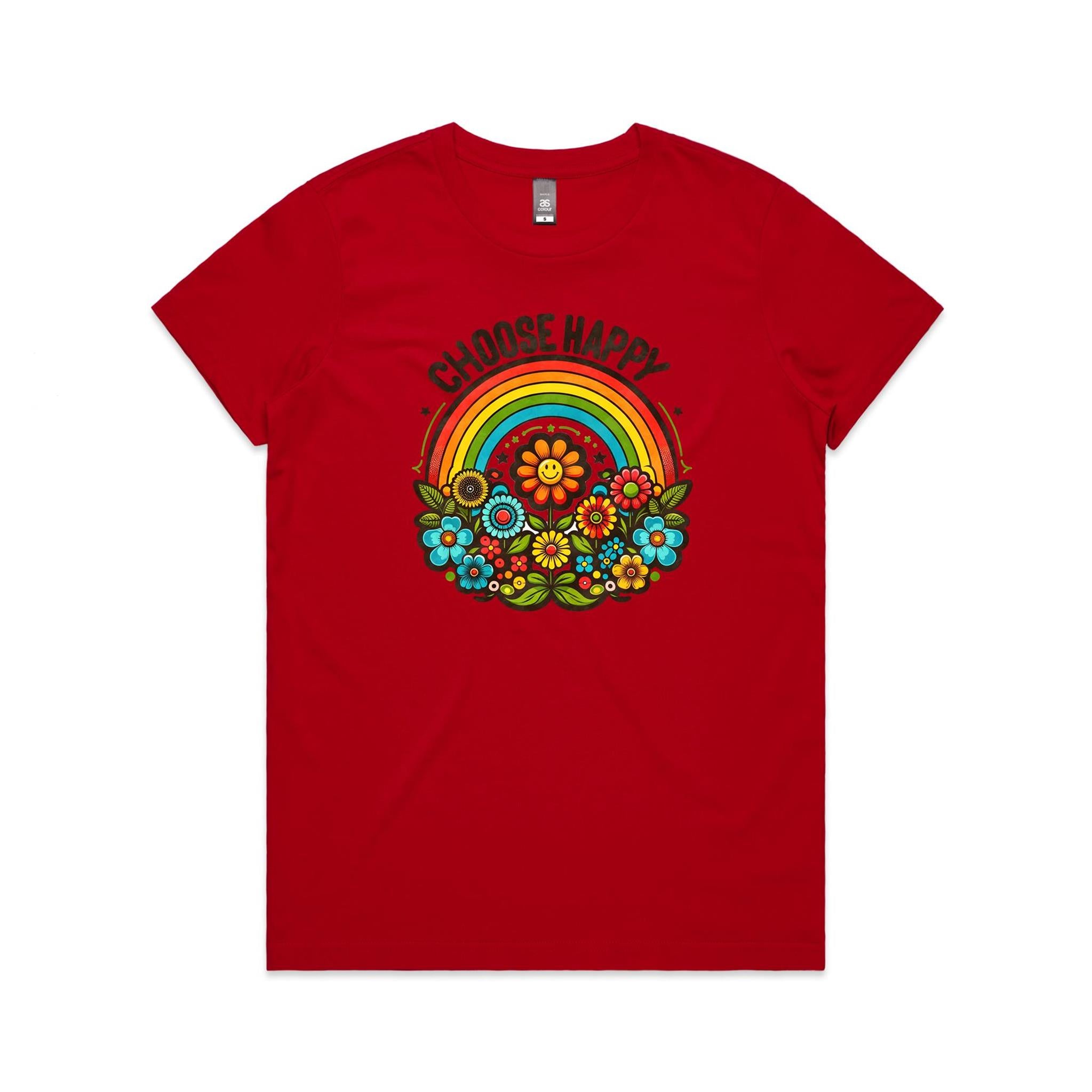 Choose Happy - Womens T-shirt