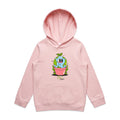 Plant Earth Kid's AS Colour Hoodie Pink Kids Hoodie Printed In Australia