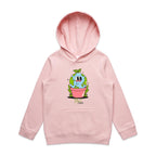 Plant Earth - Kids Hoodie Pink Kids Hoodie Printed In Australia