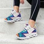 Abstract Geometric Women's Twisted Sole Sneakers