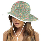 Groovy Retro Wide Brim Bucket Hat Wide Brim Bucket Hat Printed Offshore Retro
