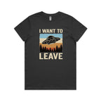 UFO I Want To Leave Women's AS Colour T-shirt