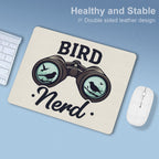 Bird Nerd Leather Mouse Pad Leather Mouse Pad animal Birds Printed Offshore