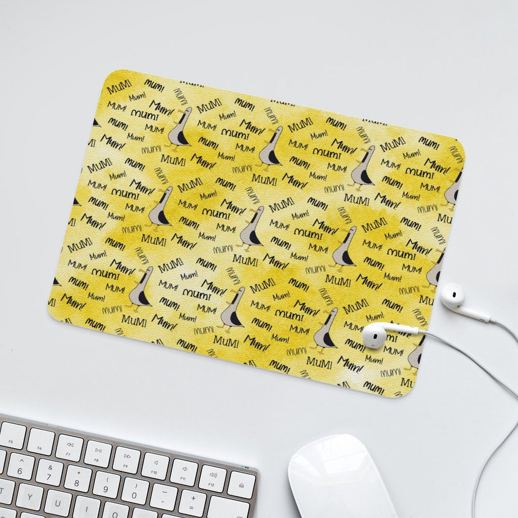 Mum Seagull - Leather Mouse Pad Leather Mouse Pad animal Mum Printed Offshore