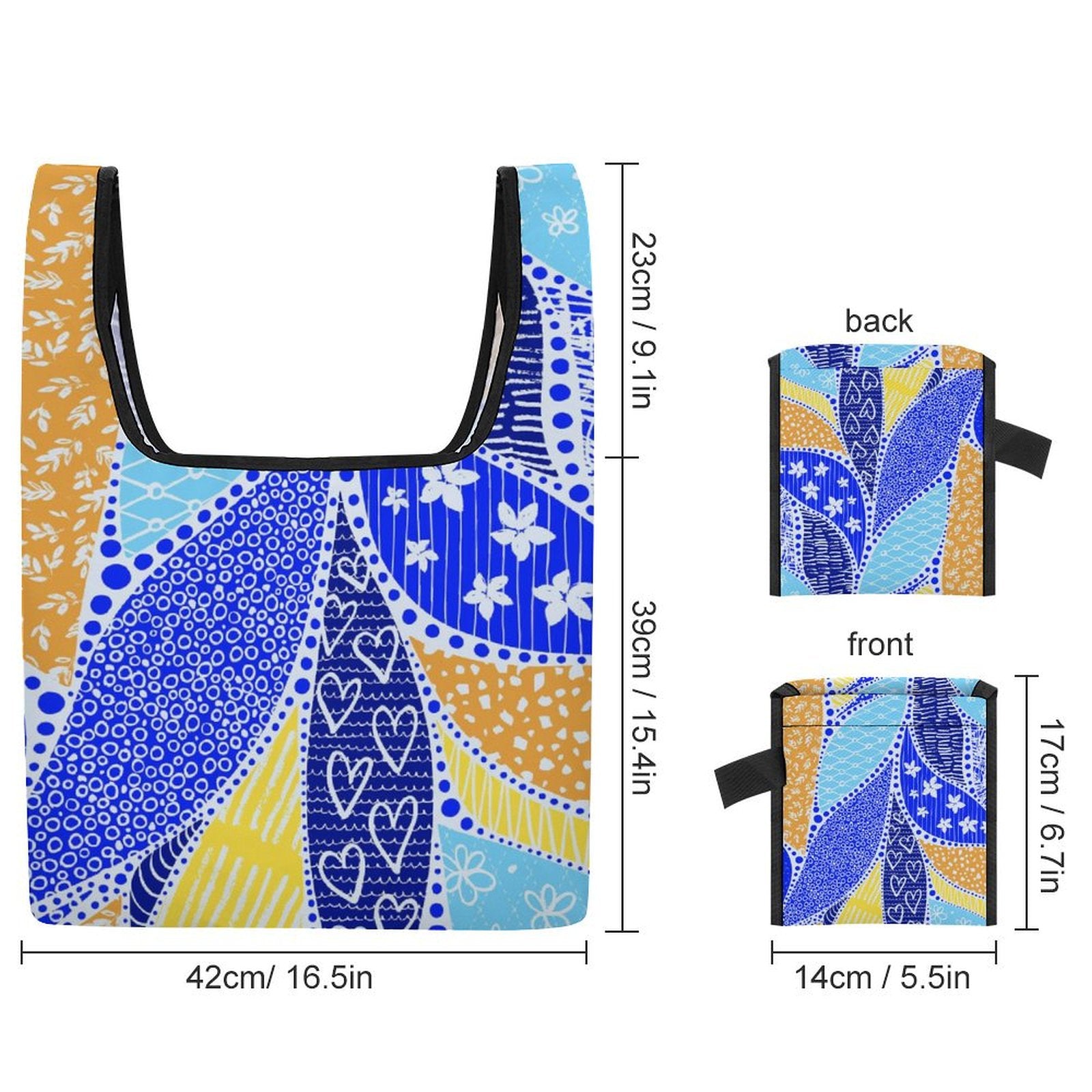 Blue Swirl - Collapsible Shopping Bag