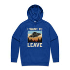 UFO I Want To Leave Men's AS Colour Hoodie