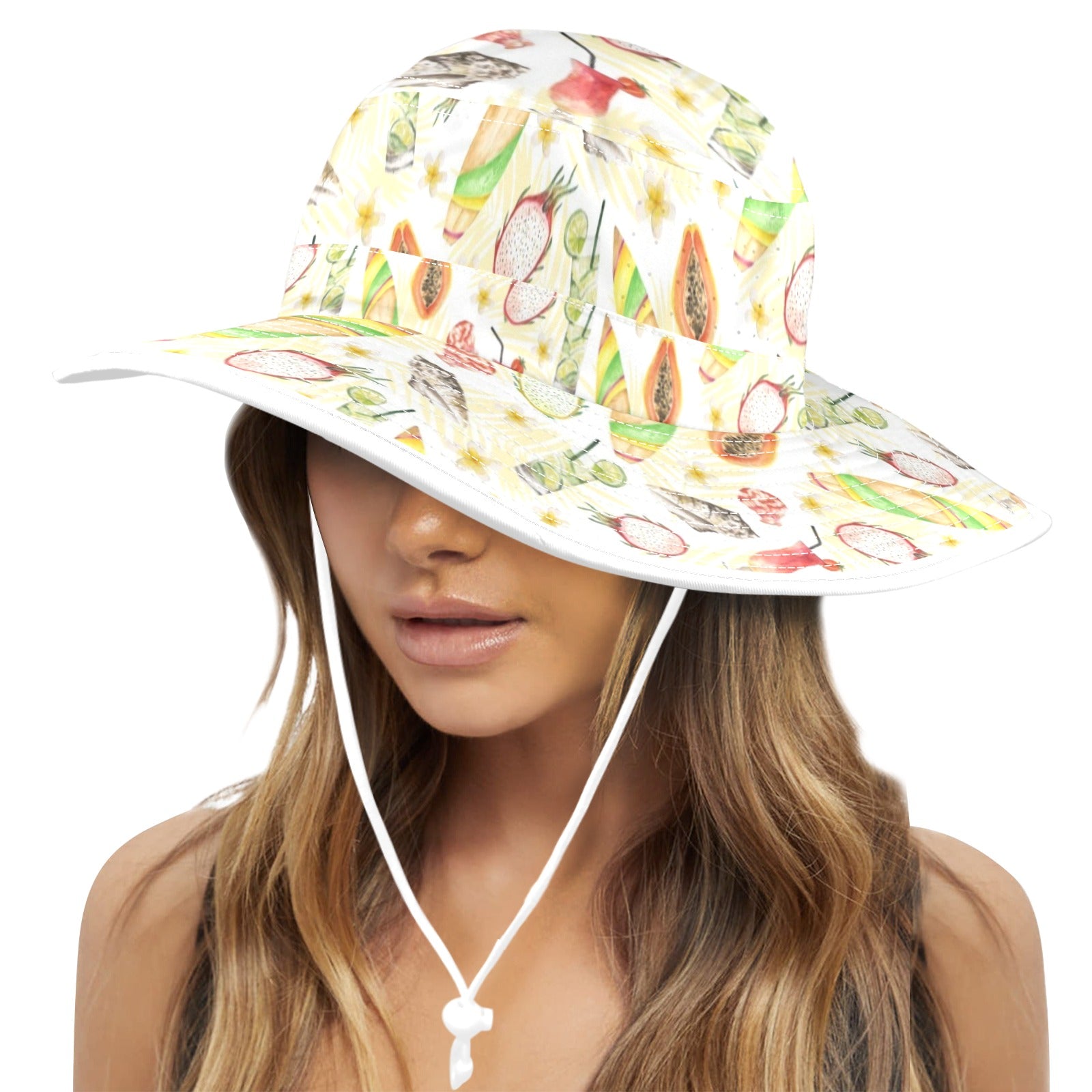 Tropical Surf Wide Brim Bucket Hat Wide Brim Bucket Hat Printed Offshore Surf
