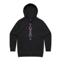 DNA - Womens Hoodie Black Womens Hoodie Printed In Australia Science