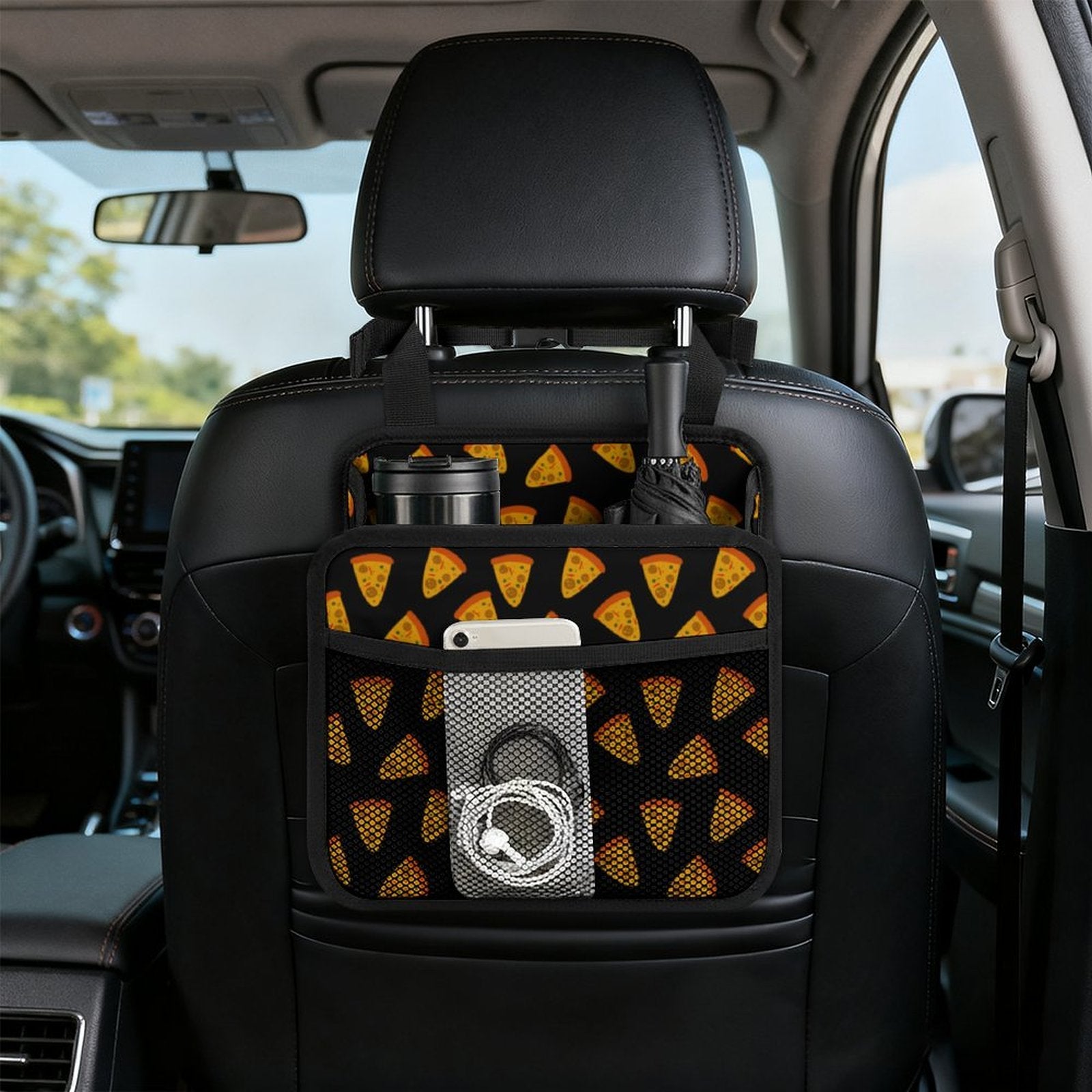 Pizza Car Seat Back Organiser Car Seat Back Organiser Food Printed Offshore